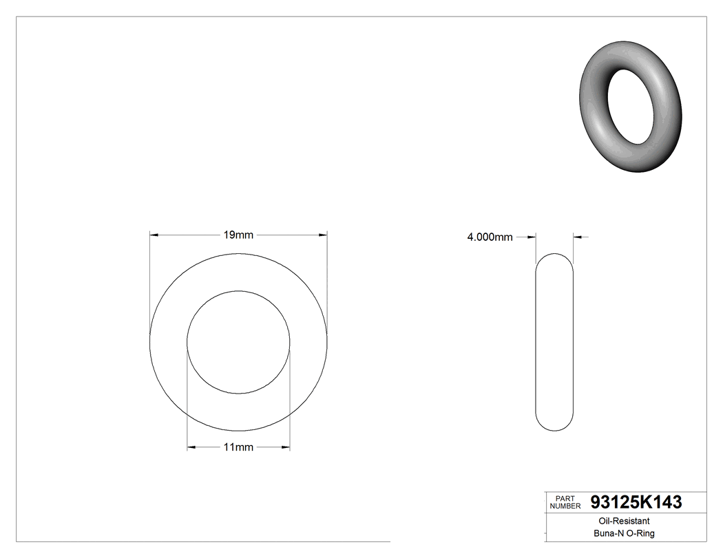 Technical drawing - 93125K143